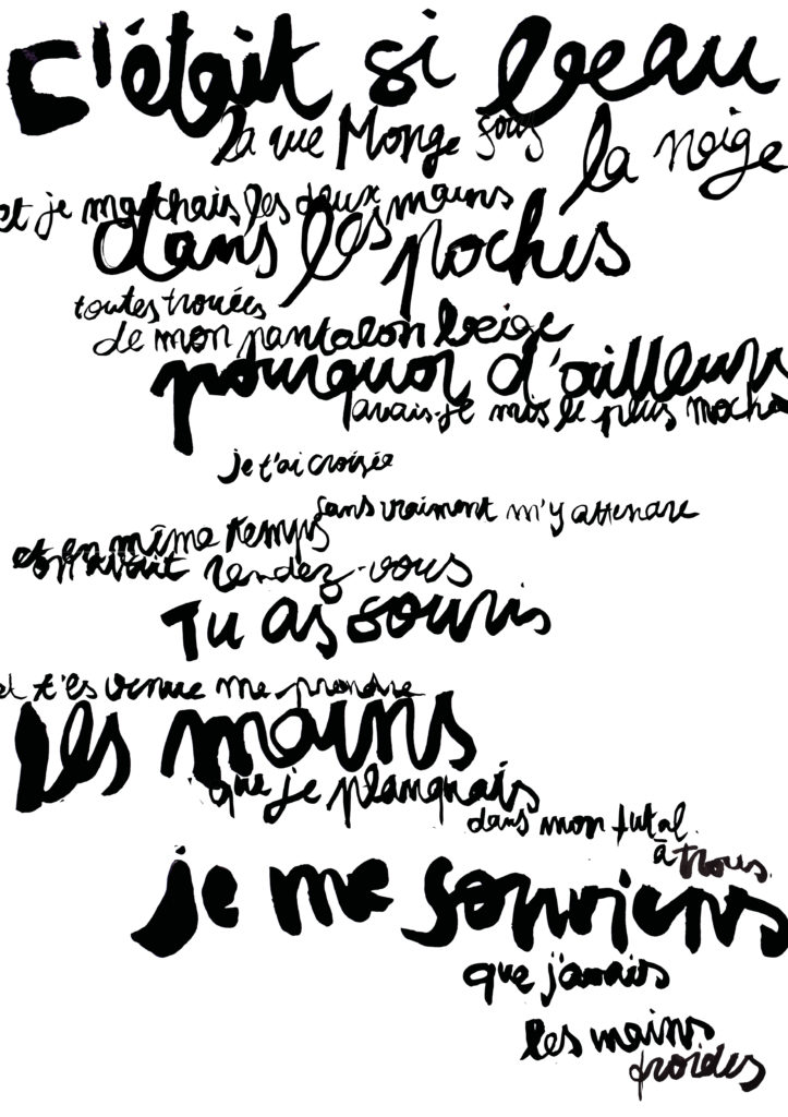 poster typographie couplet